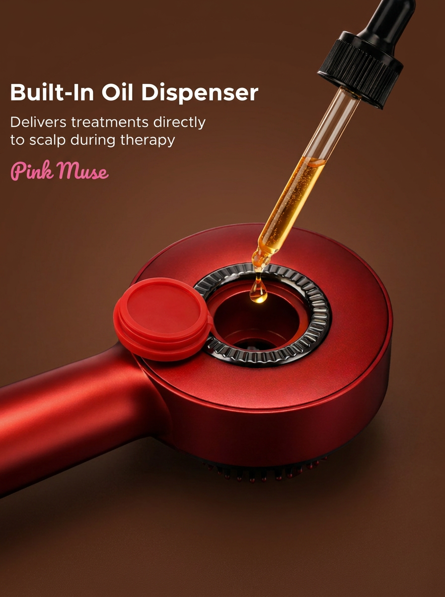 The Root Reviver — Red Light Scalp Massager & Oil Applicator